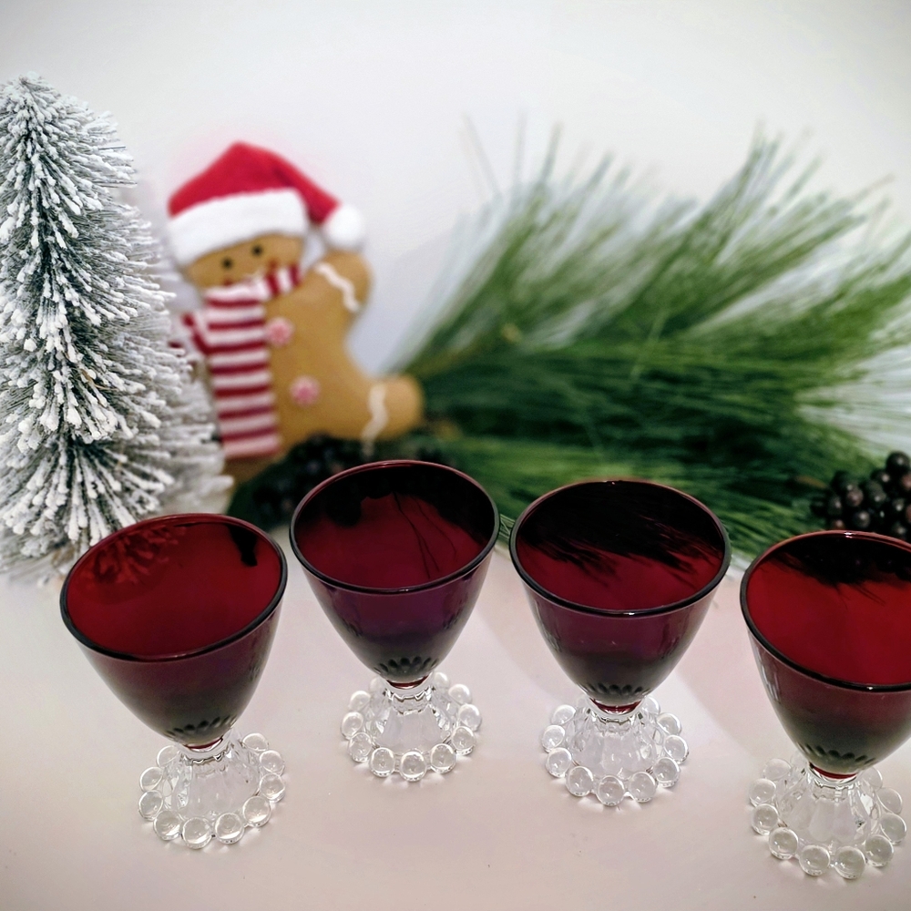 Anchor Hocking Boopie Set of 4 Juice Gasses